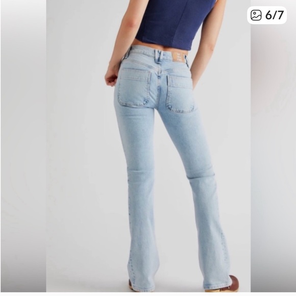 We The Free Light Blue Flare Jeans - Picture 2 of 10